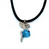 Pendentif fée bleue turquoise