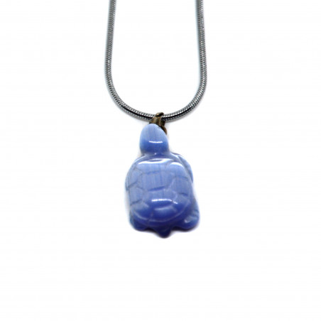 Pendentif tortue bleue