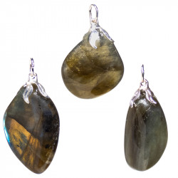 Pendentif en labradorite