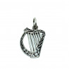Pendentif harpe celtique en argent