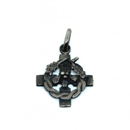 Pendentif croix druidique en argent