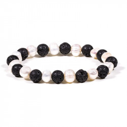 Bracelet lave/perle