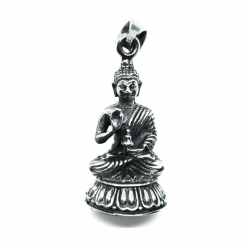 Pendentif argent Bouddha réconfortant