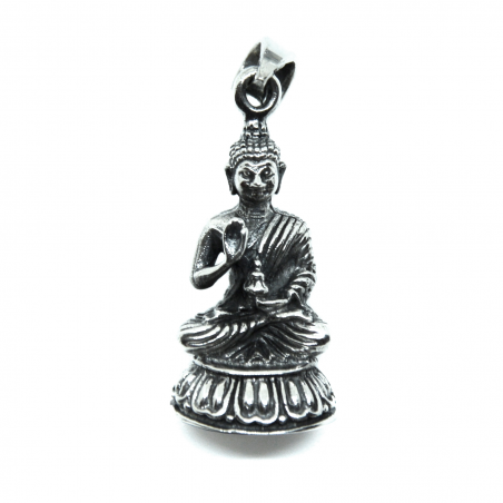 Pendentif en argent Bouddha réconfortant