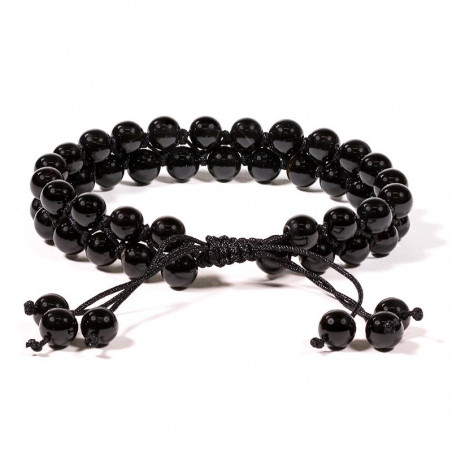 Bracelet agate noire