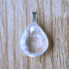 Pendentif goutte de cristal de roche